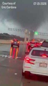 Driver captures video of tornado touching down west of San Antonio