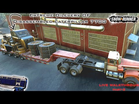 SnowRunner Live Walkthroug Part-2 (Catarpiller 770G) || #Live #snowrunner #youtube #gaming