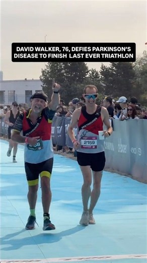 Defying Parkinson's to complete one final triathlon 👊