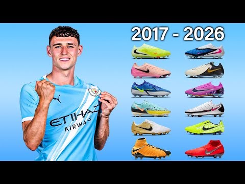 PHIL FODEN - NEW SOCCER CLEATS AND ALL FOOTBALL BOOTS 2017-2025