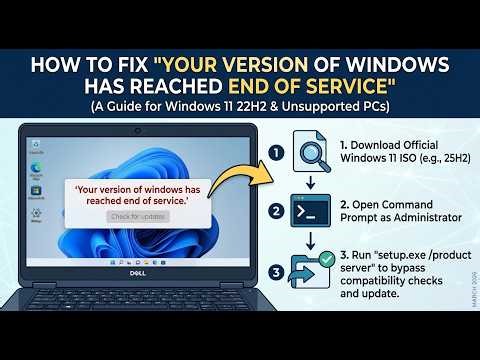 How to fix Your version of windows has reached end of service