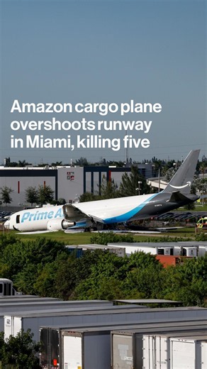 Amazon Cargo Plane Overshoots Runway in Miami, Killing Five