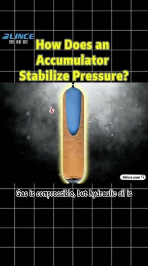 How Hydraulic Accumulators Stabilize System Pressure | Simple Explanation #blince