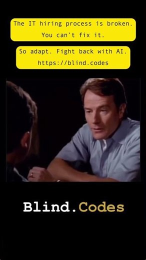 Blind.codes for your coding interviews #codinginterview #coding #techcareer #programming #techhumor