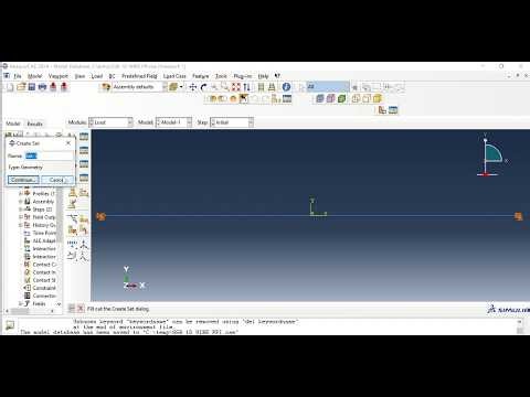 ABAQUS Tutorial: Timoshenko Beam Analysis | Simply Supported Beam with Midspan Point Load