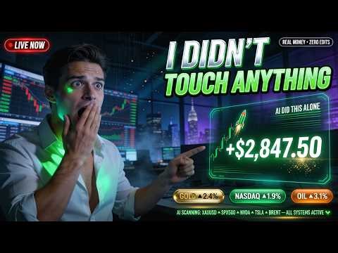 Live AI Trading Bot in Action | Multi-Asset Algo Trading (Gold, Indices, Stocks) + Risk Management