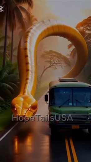 Giant Python Attacks Passenger 😱 Shocking Rescue Caught on Camera |#HopeTailsUSA #Story#viral#shorts