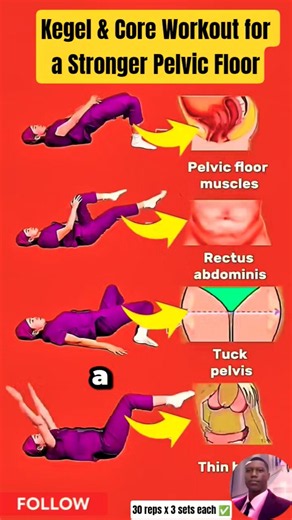 Kegel & Core Workout for a Stronger Pelvic Floor | Home Belly Workout.part39 #Shorts #kegels