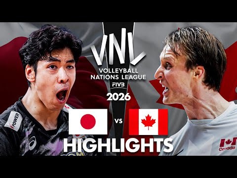 Japan 🇯🇵 vs Canada 🇨🇦 | Highlights | Men's VNL 2026