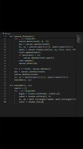 Epic Fireworks Show Made With Python 🎇 🐍