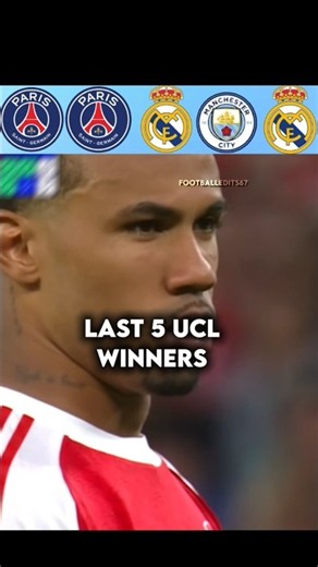 Last 5 ucl winners #psg #football #trending #viral #shorts #shortsfeed #realmadrid #mancity