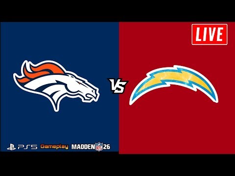 🔴LIVE: Denver Broncos vs Los Angeles Chargers | Full Game HD Livestream | GAMEPLAY 