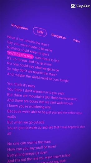 REWRITE THE STARS-THE GREATEST SHOWMAN