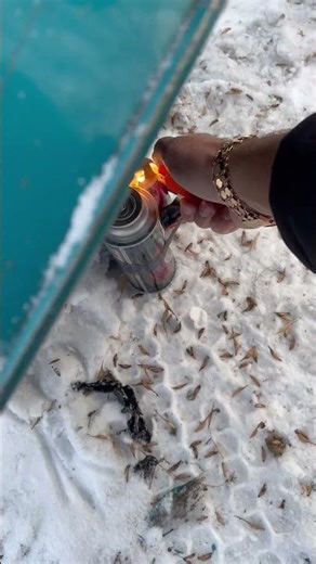Metal Barrel Blasts Sky High From Firecracker and Gas Canisters