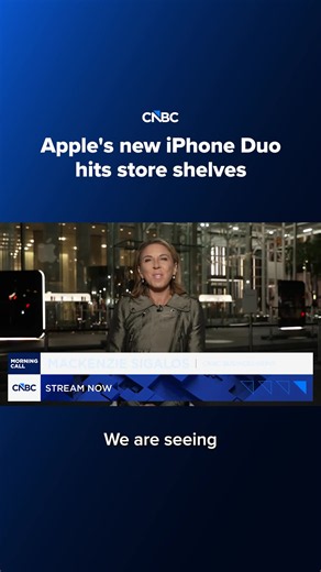 Apple's new iPhone Duo hits store shelves