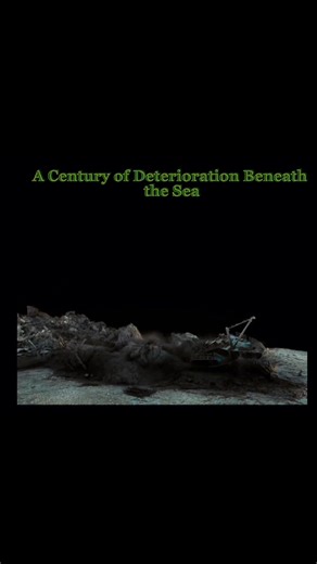 A Century of Deterioration Beneath the Sea More than 100 years after the sinking of the RMS Titanic, the wreck rests nearly 12,500 feet below the North Atlantic. Natural corrosion and rust-forming bacteria continue to affect the structure over time, slowly changing what remains of the once-grand ocean liner. ⚠️ Disclaimer: Historical image of the Titanic wreck on the ocean floor. The deterioration described reflects natural deep-sea processes. 📸 Credit: Deep-sea expedition imagery (NOAA / RMS T