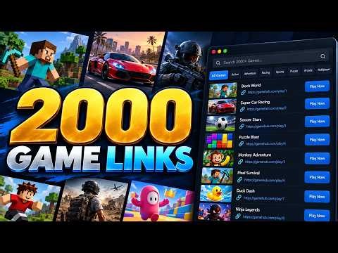2000 FREE Unblocked Games Websites 2026 FOR SCHOOL **NEW** (Play Anywhere, No Restrictions!)