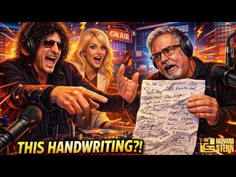 Howard Stern ROASTS Ronnie’s “Kidnapper” Handwriting 😳 This Got DARK Fast | The Howard Stern Show
