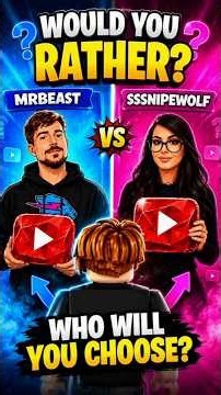 MrBeast VS SSSniperWolf 😱 Who Will You Choose?