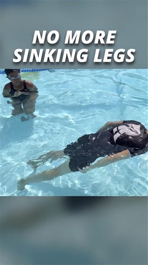 The Easiest Fix for Sinking Legs #swimming #howtoswim #shorts