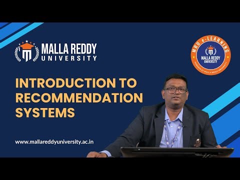 Introduction to Recommendation Systems | Concepts, Types & Applications | MRU E-Learning