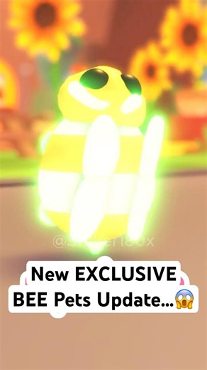 New EXCLUSIVE BEE Pets Update in Adopt Me...😱#adoptme #roblox
