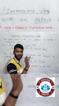 Verb with Object & without Object 🔥 | Transitive Intransitive Verb#shorts #english