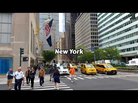 NYC Travel Walk 5th Avenue Park Ave Dimond District & Times Square