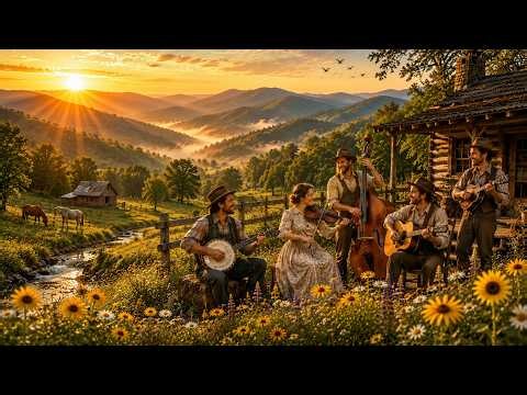 SUNRISE MOUNTAIN BLUEGRASS | HAPPY BANJO & FIDDLE TUNES ☀️