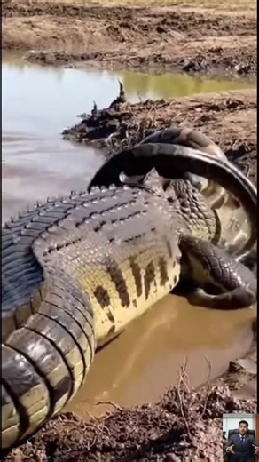 Python Moved In Too Close Grassy Riverbank Turns Costly as Crocodile Strikes Without Warning