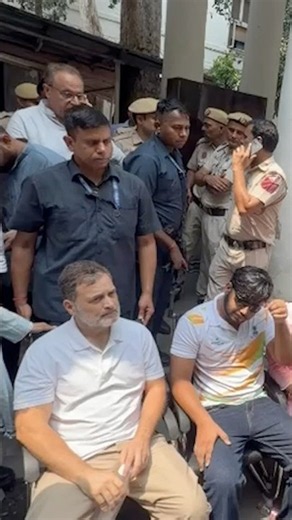 On a dharna at the DCP office, demanding an FIR against policemen who fired pellet guns at students