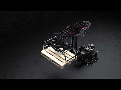 Cinematic Industrial Robotic Arm Assembly Full Animation WideRender