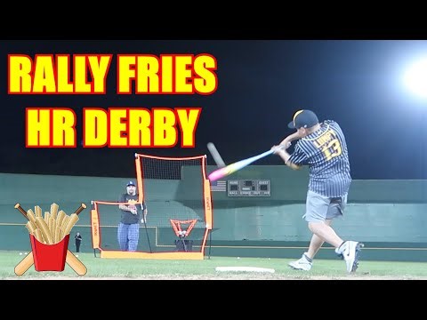 HITTING HOME RUNS OVER THE GREEN MONSTER! | RALLY FRIES HOME RUN DERBY