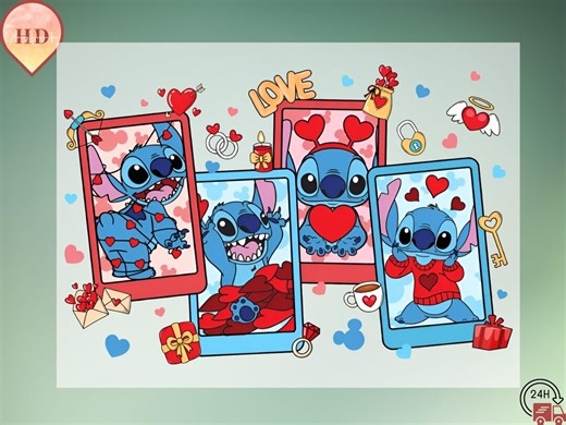 Cute Alien Love DTF Transfer, Valentine Cartoon Alien Heat Transfer, Blue Alien Heart Iron on Design, Valentine Shirt DTF - Etsy