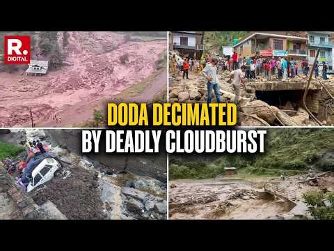 MASSIVE Cloudburst Hits Doda! LG Manoj Sinha Orders URGENT Relief as Flash Floods Destroy Homes