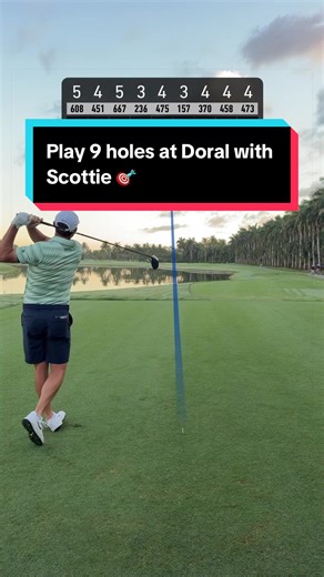 Play Doral's Back Nine with Scottie Scheffler