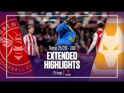 Brentford vs. Wolverhampton | Highlights Premier League | Jornada 30 | Telemundo Deportes