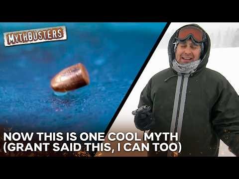 Does A Bullet Fired On Ice Skip Across The Surface Instead Of Penetrating? | MythBusters