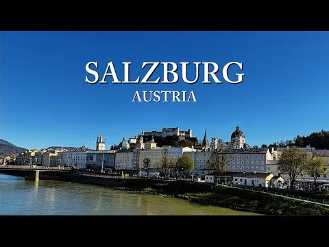 Austria’s most beautiful city 🇦🇹 Salzburg 4K Walking tour | Mozart's birthplace | Magnolia blossoms