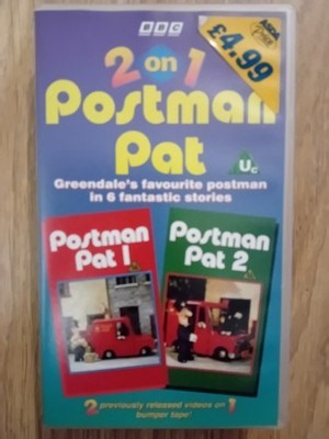 Postman Pat VHS Video Tape BBC 2 On 1 (1996) Rare | eBay UK