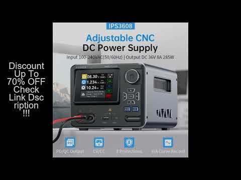 FNIRSI IPS3608 Adjustable DC Power Supply 36V 8A 285W Lab Bench Power Supply Voltage and Current Reg