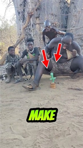 When tribal guys discover a talking toy for the first time! ⁠ ⁠#DancingCactus⁠ ⁠#TribalLife⁠ ⁠