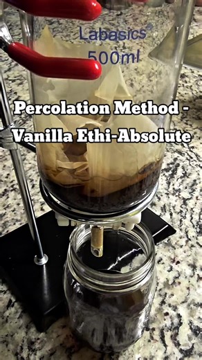 Vanilla Bean Pods Percolation Method for Perfume
