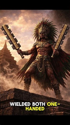 This sword was made of wood and volcanic glass…