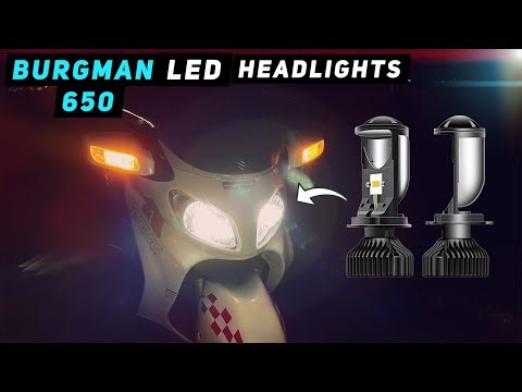 Suzuki Burgman 650 - LED Projector Headlight Upgrade | Mitch's Scooter Stuff