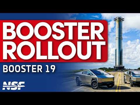 SpaceX rolls Flight 12's Booster 19 to Pad 2