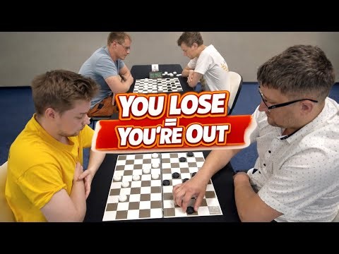 YOU LOSE = YOU'RE OUT! NATIONAL CHECKERS CHAMPIONSHIP