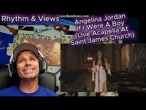 Church Echo Gave Me Chills... Angelina Jordan - If I Were A Boy Acapella #reaction #reactionvideo
