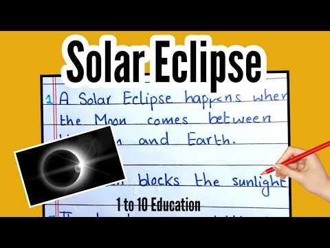 10 Easy Lines on Solar Eclipse for Students