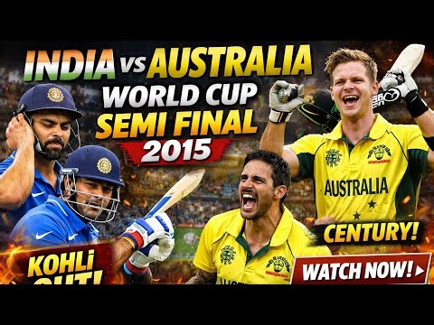 India vs Australia 2015 Semi Final Full Highlights | IND vs AUS World Cup 2015 🔥